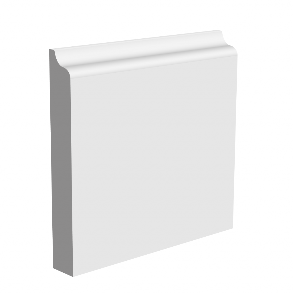 Jive MDF skirting board image to show how the profile looks in real life